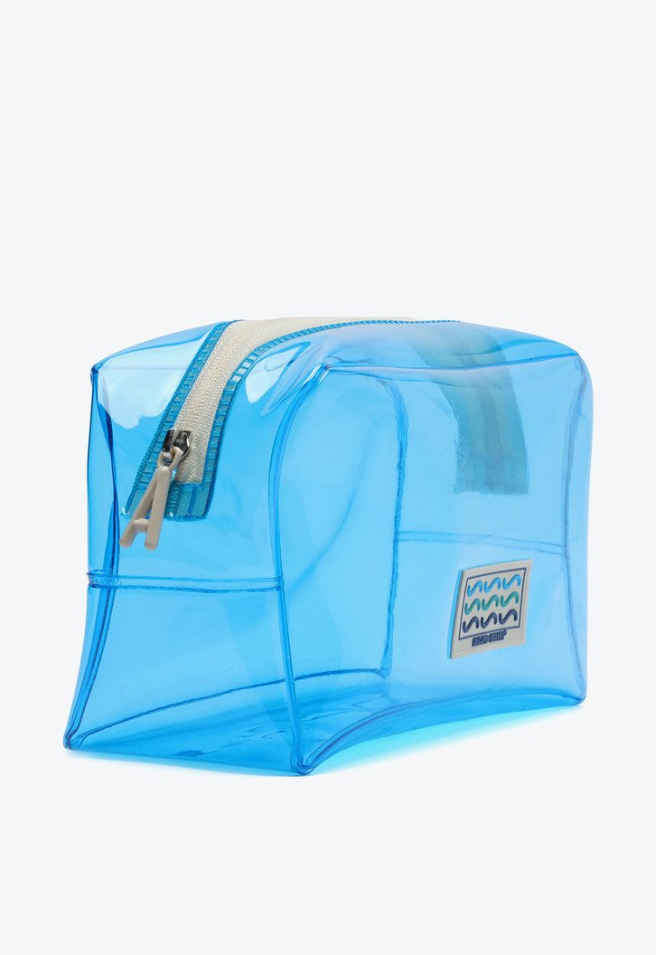 Necessaire Azul Anacapri Média Translúcida Sundown | ZZ MALL