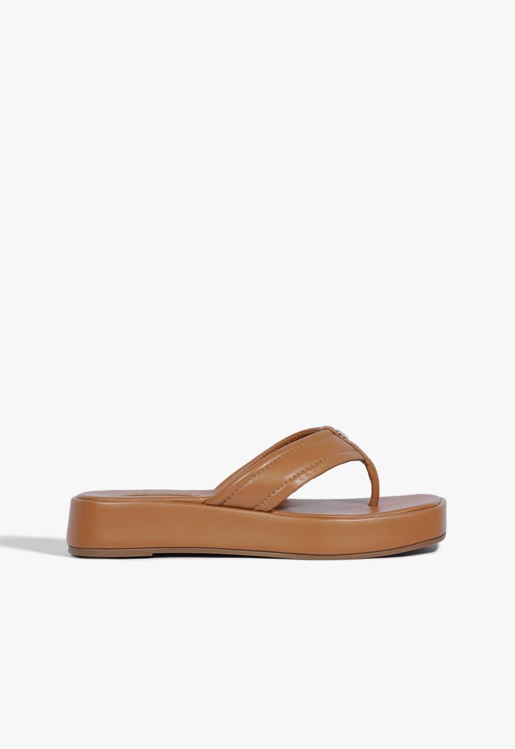 Chinelo Plataforma Laranja