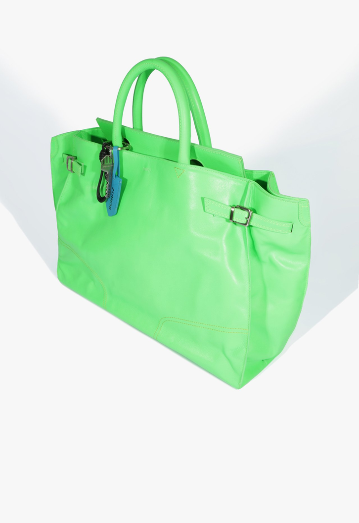 Bolsa Tote Grande Heaven Couro Verde | ZZ MALL