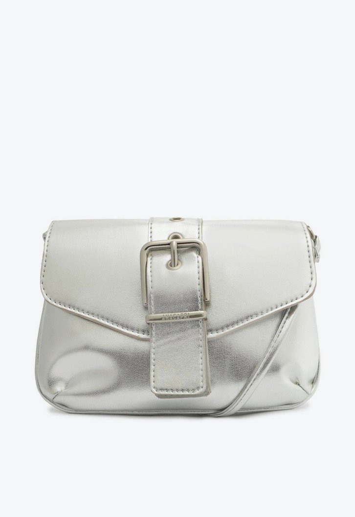 Bolsa Tiracolo Prata Anacapri Fivela Pequena