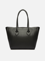 Bolsa Shopping Preta Arezzo Média Zíper