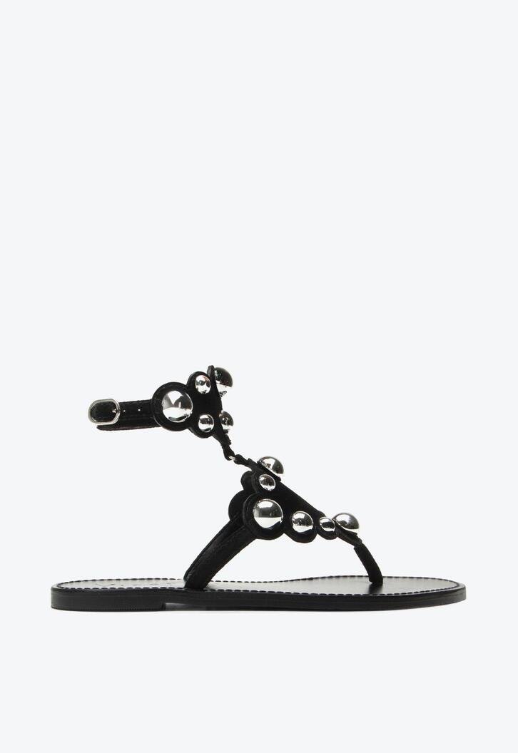 Flat Gaely Preto Camurça