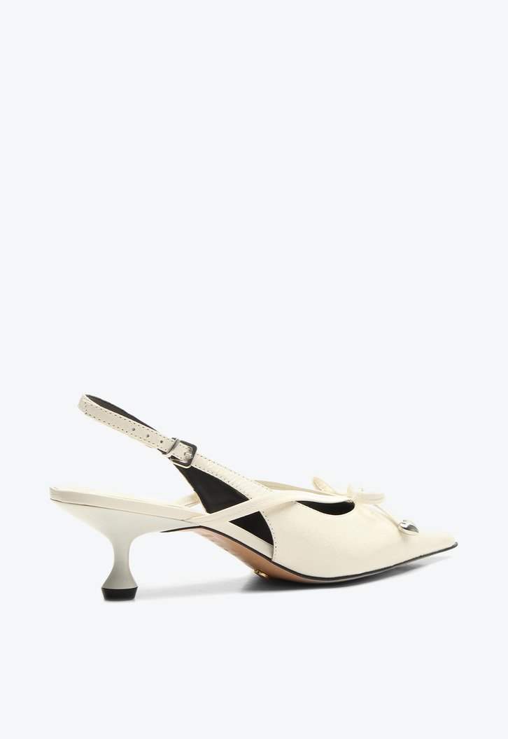Slingback Blossom Bege