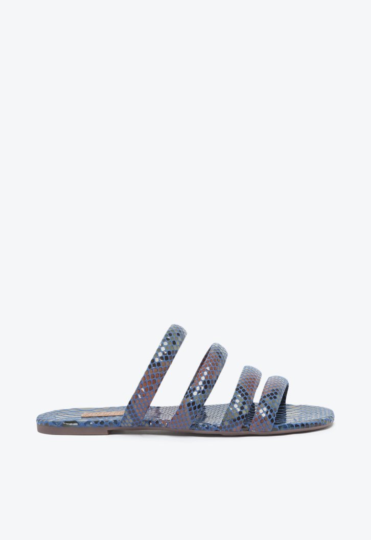 RASTEIRA AZUL ANACAPRI SNAKE TIRAS ARREDONDADAS
