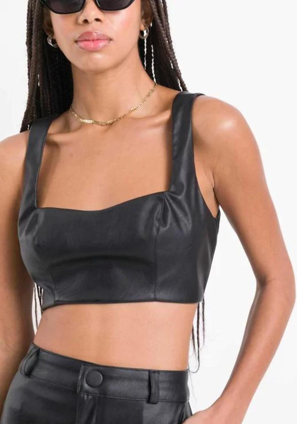 TOP CROPPED PRETO MY FAVORITE THINGS | ZZ MALL
