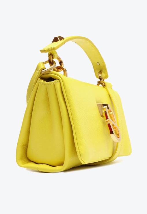 Bolsa Tiracolo Jordy Couro Amarela