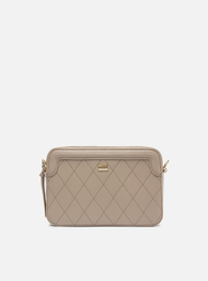 Bolsa Tiracolo Cinza Média