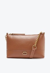 Bolsa Tiracolo Anacapri Pequena Floater Corrente Marrom