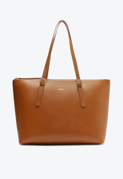 Bolsa Shopping Marrom Clara Schutz Grande Sara Couro