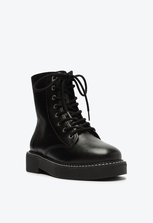 BOTA COTURNO PRETA SCHUTZ MACKENZIE NEW GEN COURO