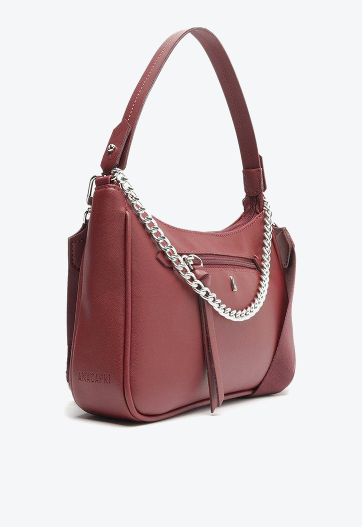 Bolsa Tiracolo Roxa Anacapri Bolso Frontal Média