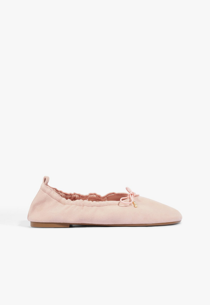 Sapatilha Tina Bico Quadrado Rosa