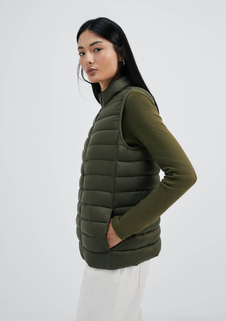 Colete Verde Militar Hering Básico Puffer