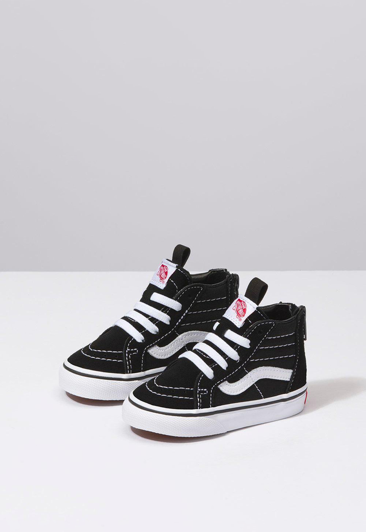 Tênis Vans Infantil Sk8-Hi Zip Black White