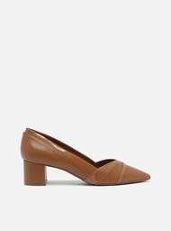 Scarpin Marrom Arezzo Salto Bloco