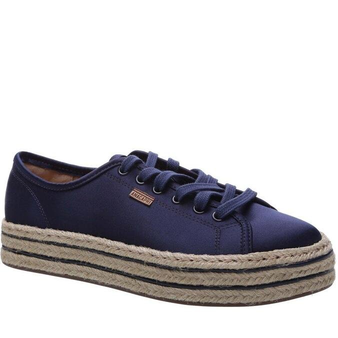 tenis flatform azul marinho