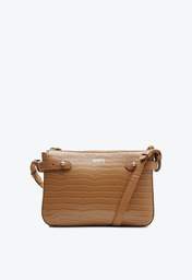 Bolsa Tiracolo Marrom Schutz Milla Croco