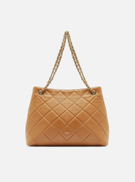 Bolsa Tote Marrom Arezzo Couro Matelassê Média