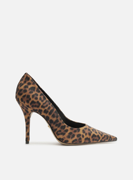 Scarpin Animal Print Arezzo Salto Alto Bico Fino