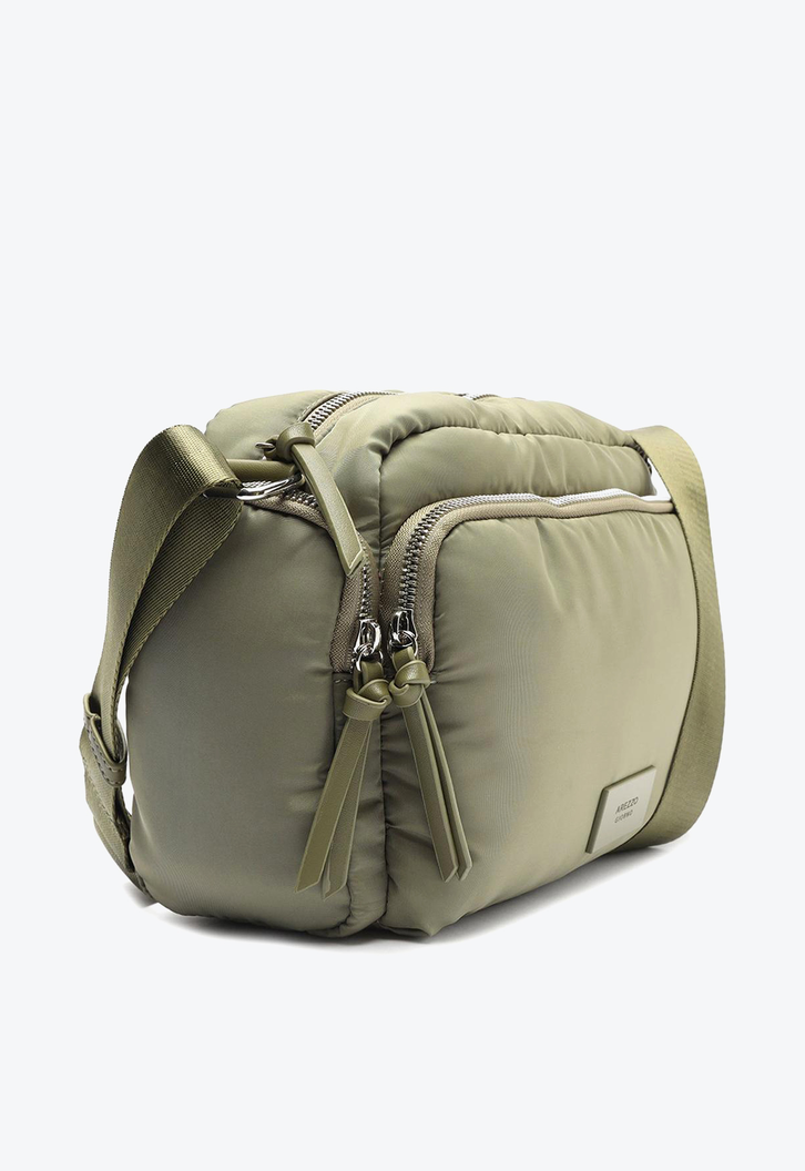 Bolsa Tiracolo Verde Arezzo Nylon Média Bolso