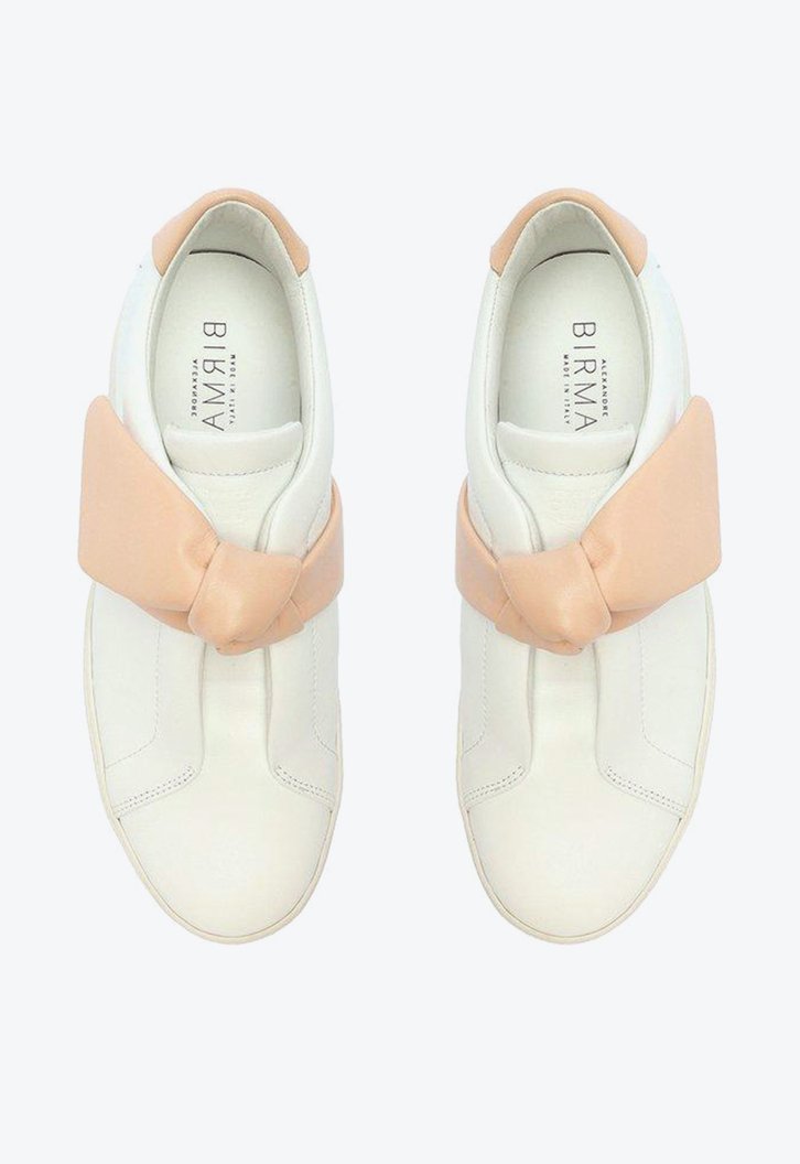 Asymmetric Clarita Sneaker Leather Nude