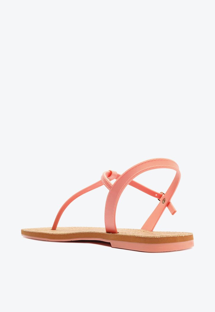 Kit Arezzo Sandália Rasteira Injetada Rosa