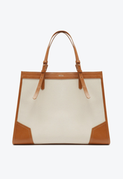 Bolsa Shopping Marrom Schutz Grande Susan Lona Couro