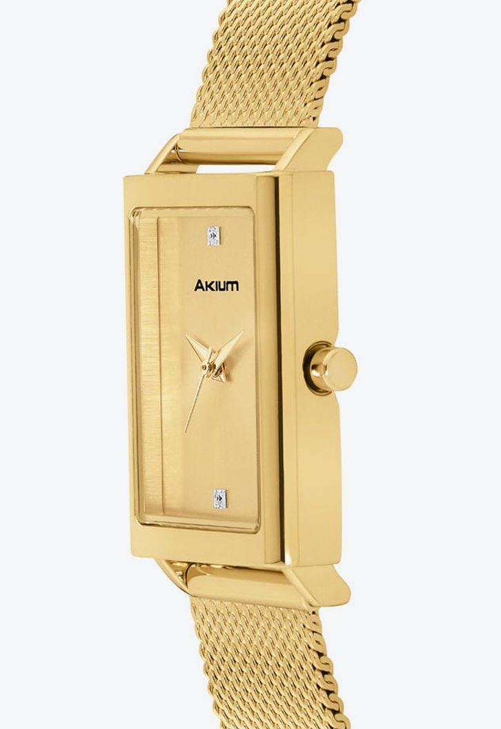 Relógio Dourado Akium Glorify Feminino Aço