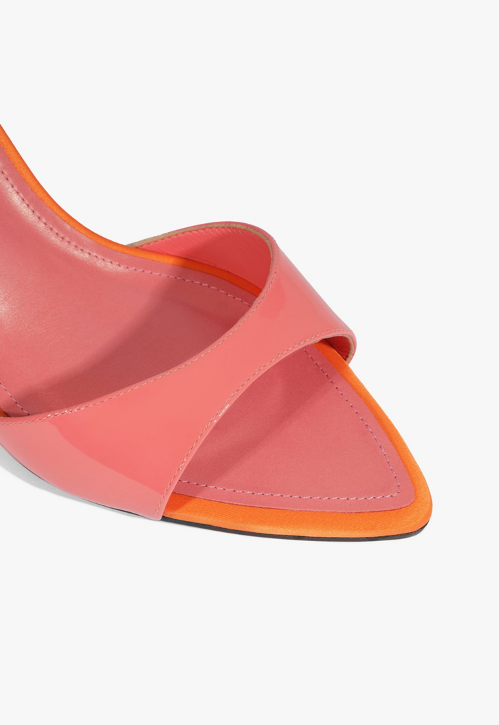 Sandália Mule Elodie Verniz Rosa | ZZ MALL