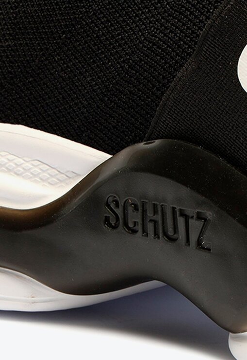 Tênis Preto Schutz Rush Logo Bold