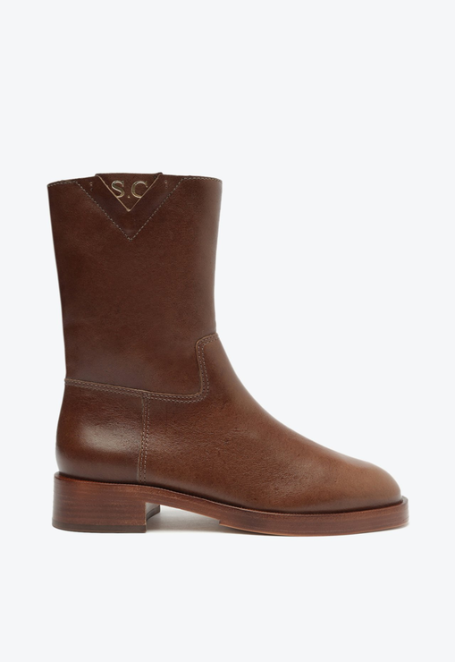 Bota Terrance Couro Marrom