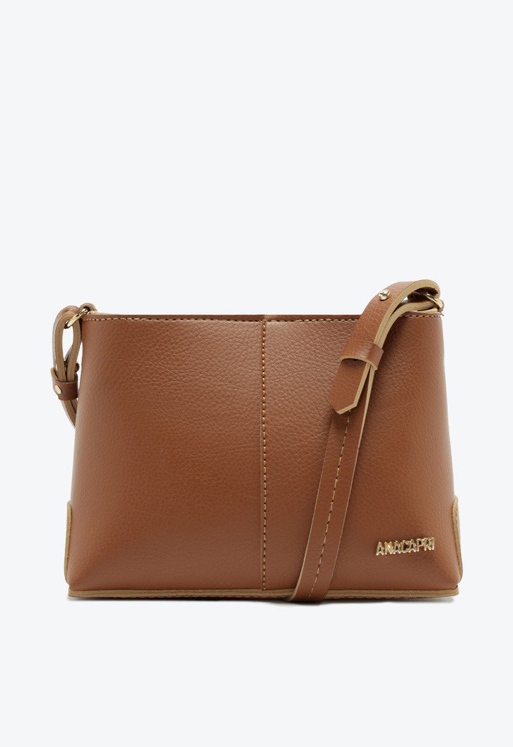 Bolsa Tiracolo Marrom Anacapri Média Eco Soft | ZZ MALL