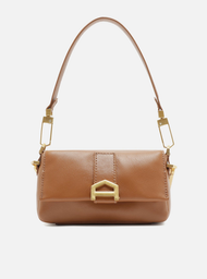 Bolsa Tiracolo Marrom Arezzo Couro Gisele Pequena