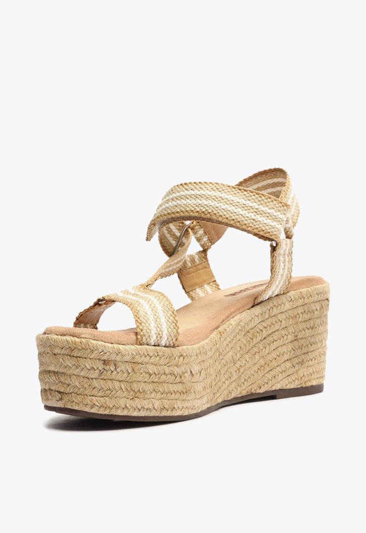 Sandália Flatform Marrom Anacapri Luna Tira Fita Sport
