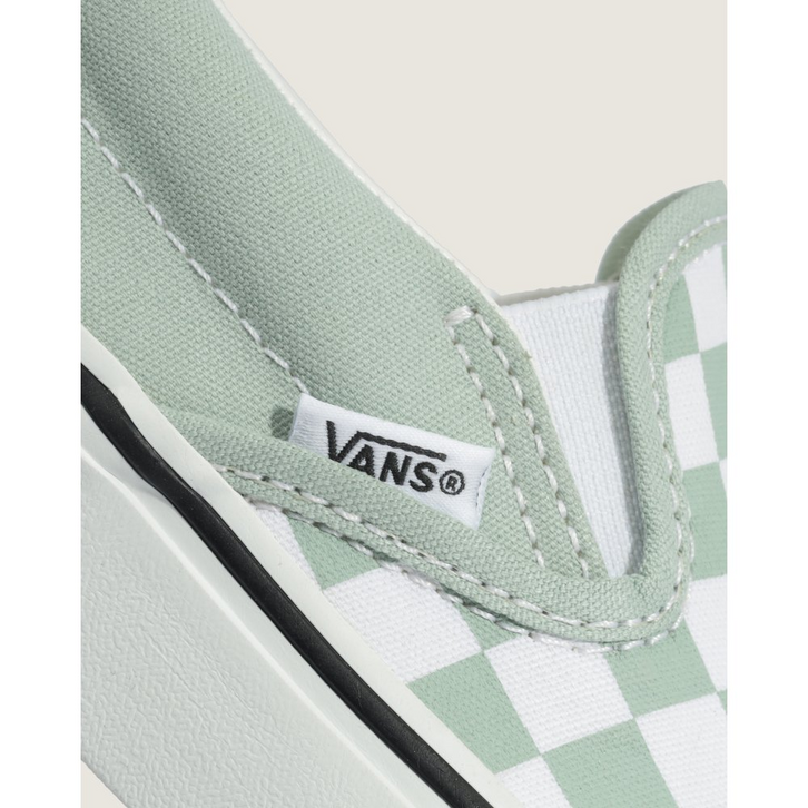 Tênis Slip-On Checkerboard Gray Olive