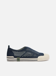 Tênis Slip On Azul Knit Elástico Alme
