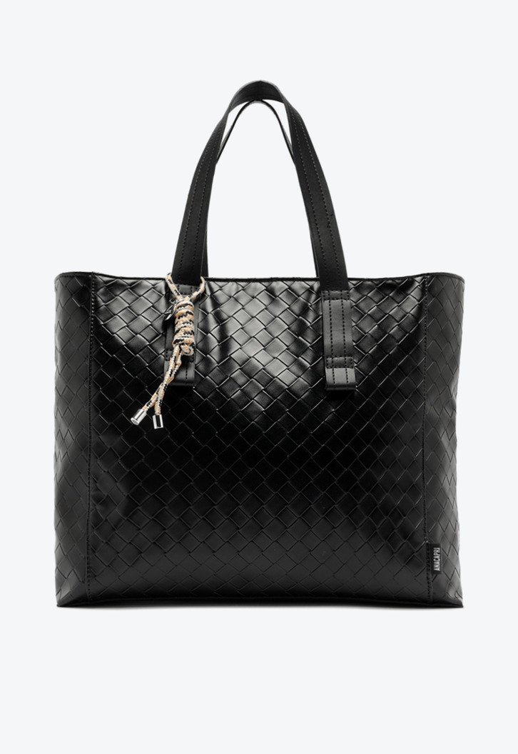 Bolsa Shopping Preta Anacapri Grande Texturas