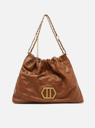 Bolsa Hobo Marrom Couro Esther Grande
