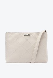 Bolsa Tiracolo Média Matelassê Triangular Branca