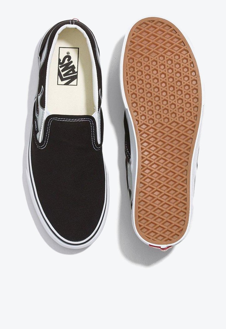 Tênis Vans Slip On Classic Reflective Flame Black