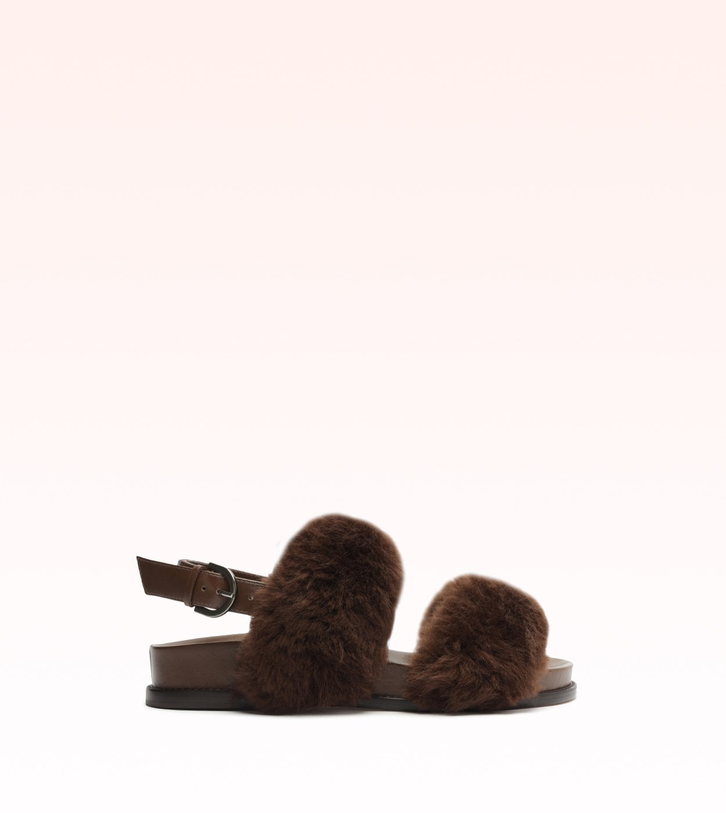 Sport Sandal Shearling Sienna/Mousse