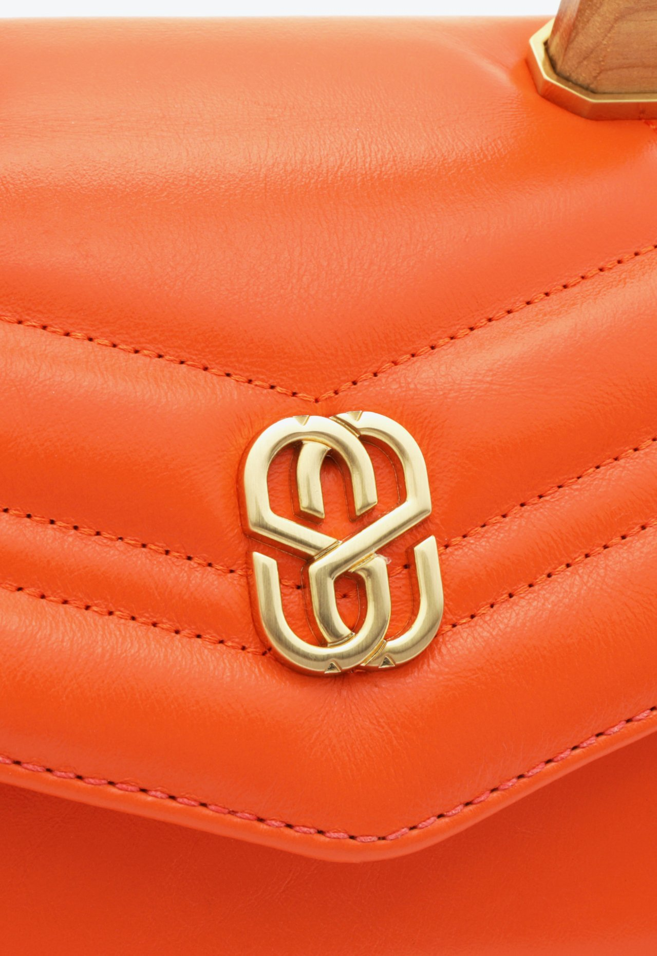 Bolsa Satchel Laranja Schutz Média Verena Couro | ZZ MALL