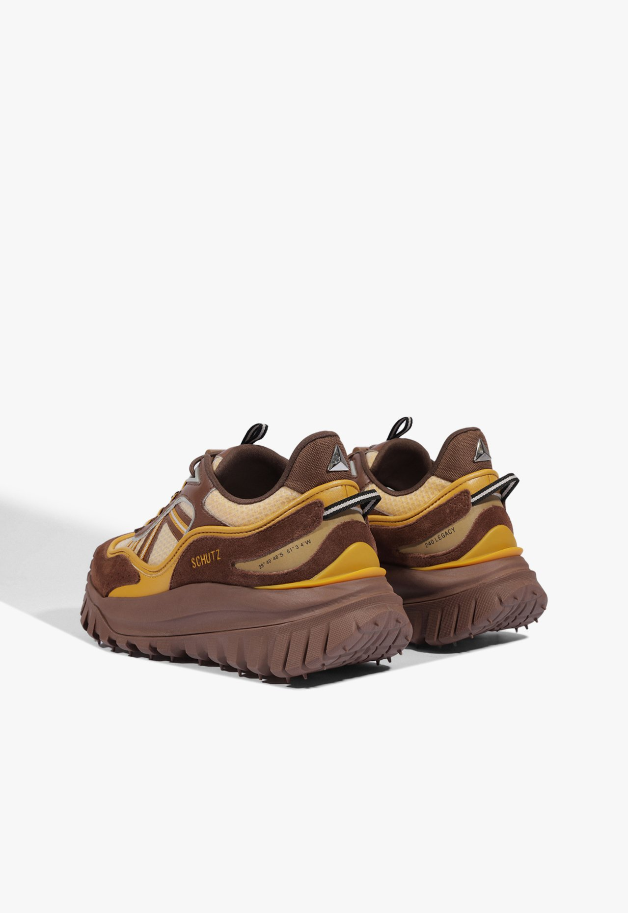 Tênis Legacy 240 Marrom e Amarelo | ZZ MALL