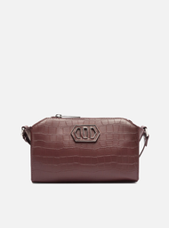 Bolsa Tiracolo Vermelha Arezzo Pequena Croco