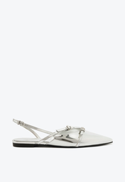 Sapato Mule Prata Schutz Slingback
