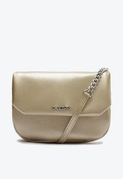 Bolsa Crossbody Dourada Anacapri Média Arredondada