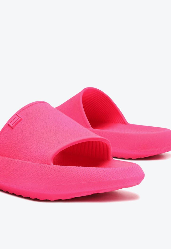 Sandália Slide Flatform Rosa Brizza