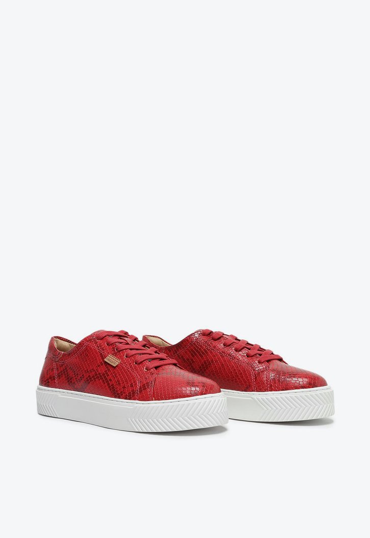 Tênis Vermelho Anacapri Snake Flatform