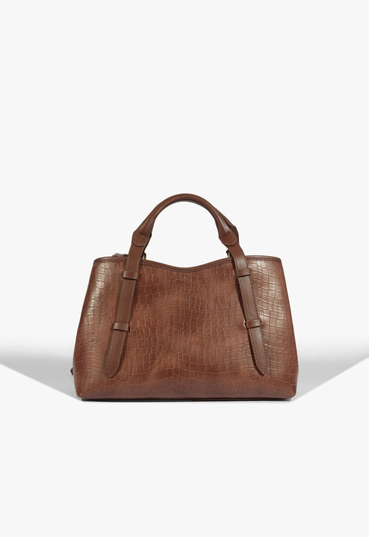 Bolsa Tiracolo Maeve Croco Marrom | ZZ MALL