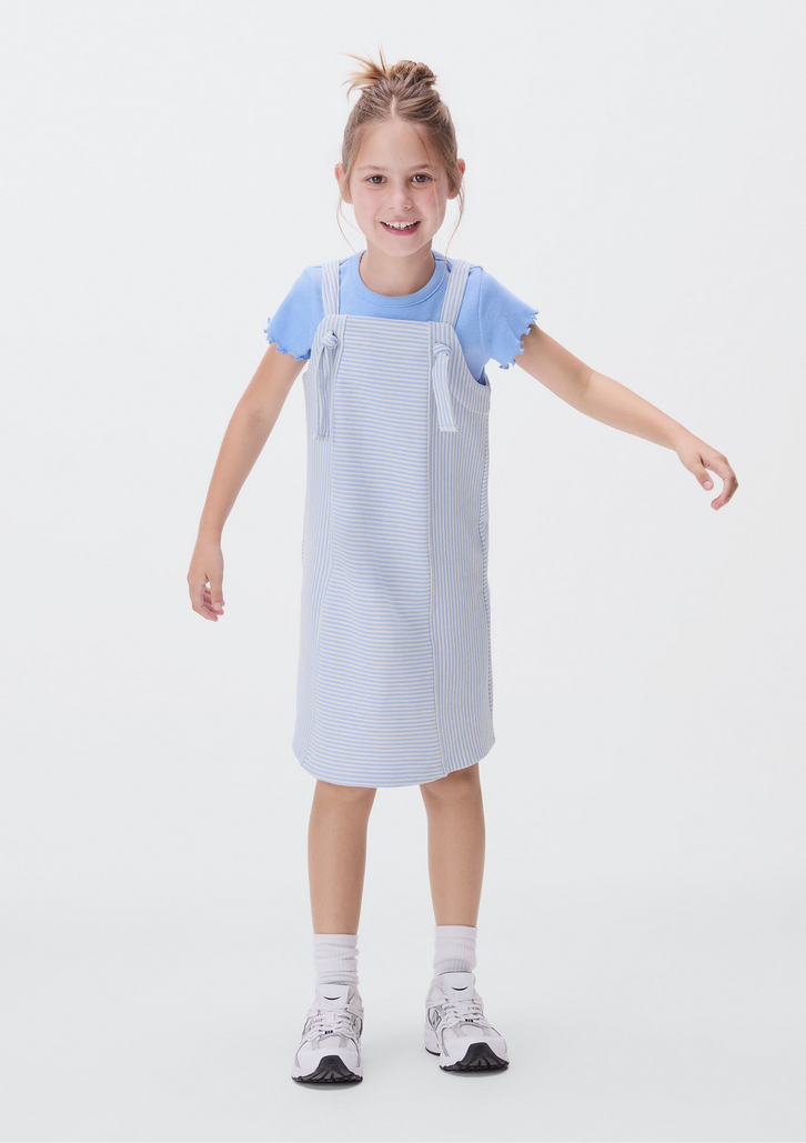 Vestido Curto Azul Hering Evasê Infantil